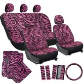 Pink Zebra Print Seat Covers For Cars