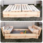 Diy Sandbox With Folding Seats