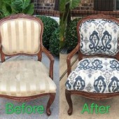 How To Reupholster A Dining Chair Seat With Vinyl